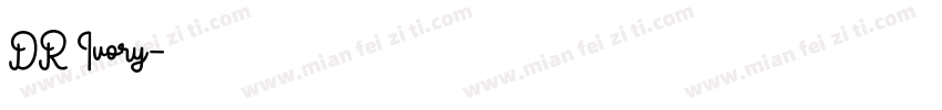 DR Ivory字体转换